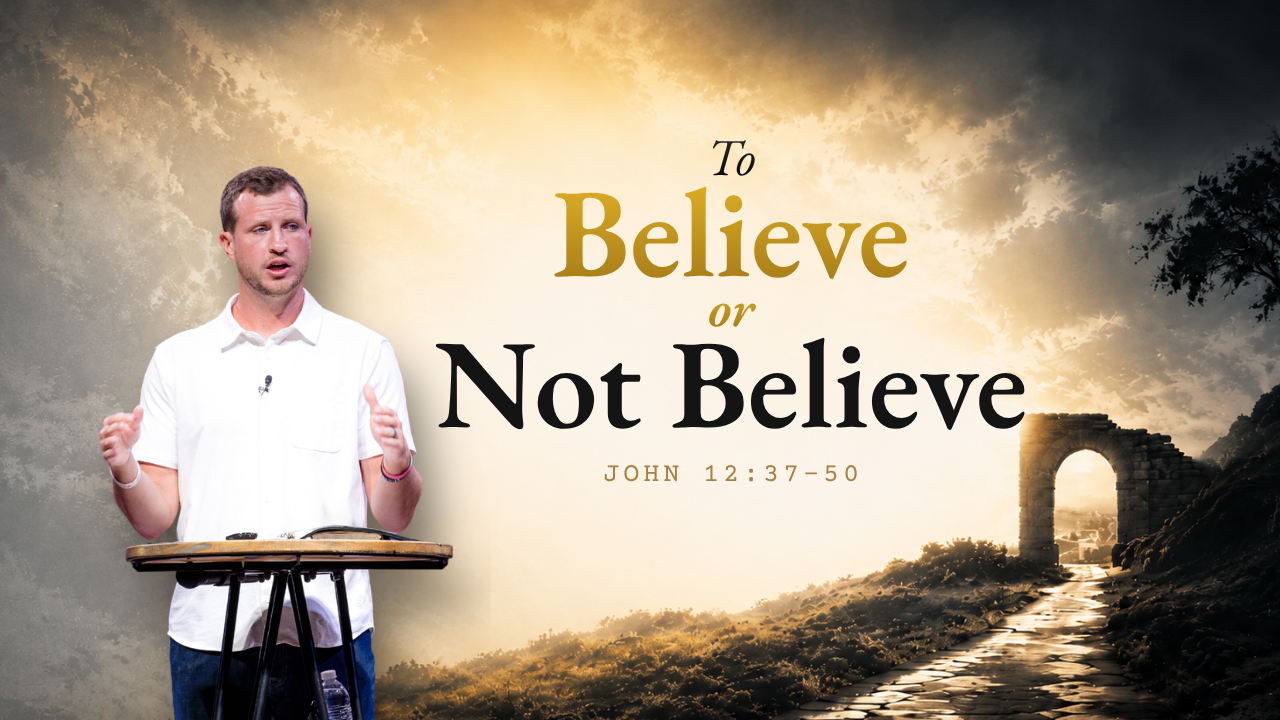 To Believe or Not Believe John 12:37-40